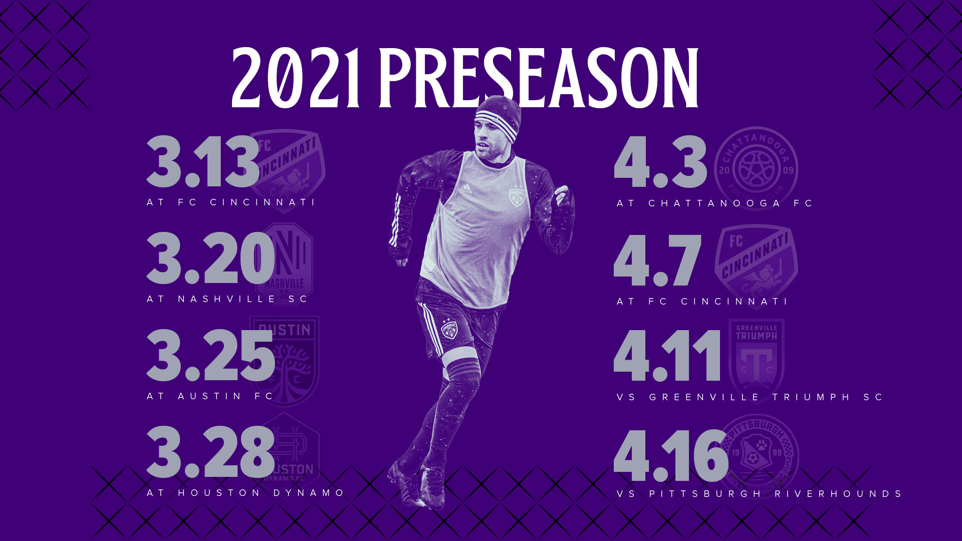 LouCity preseason schedule